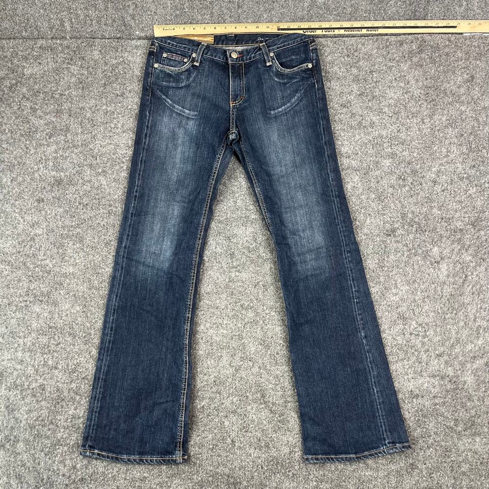 Vintage Jean Paul Damage Jeans Womens Size 29 Dark Wash Bootcut Stretch Made USA